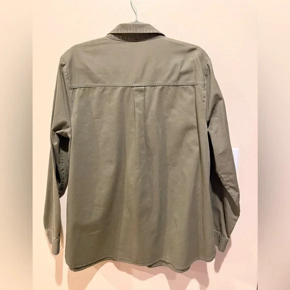 GUC Size XL Old Navy Olive Green Button-Up Utility Shirt - Women - Picture 3 of 7